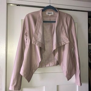 BB DAKOTA Vegan Leather Blush Jacket Size Small
